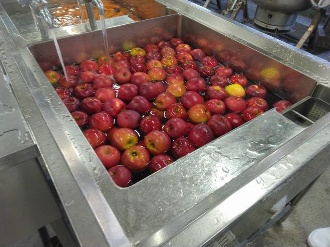りんごを洗っています🍎