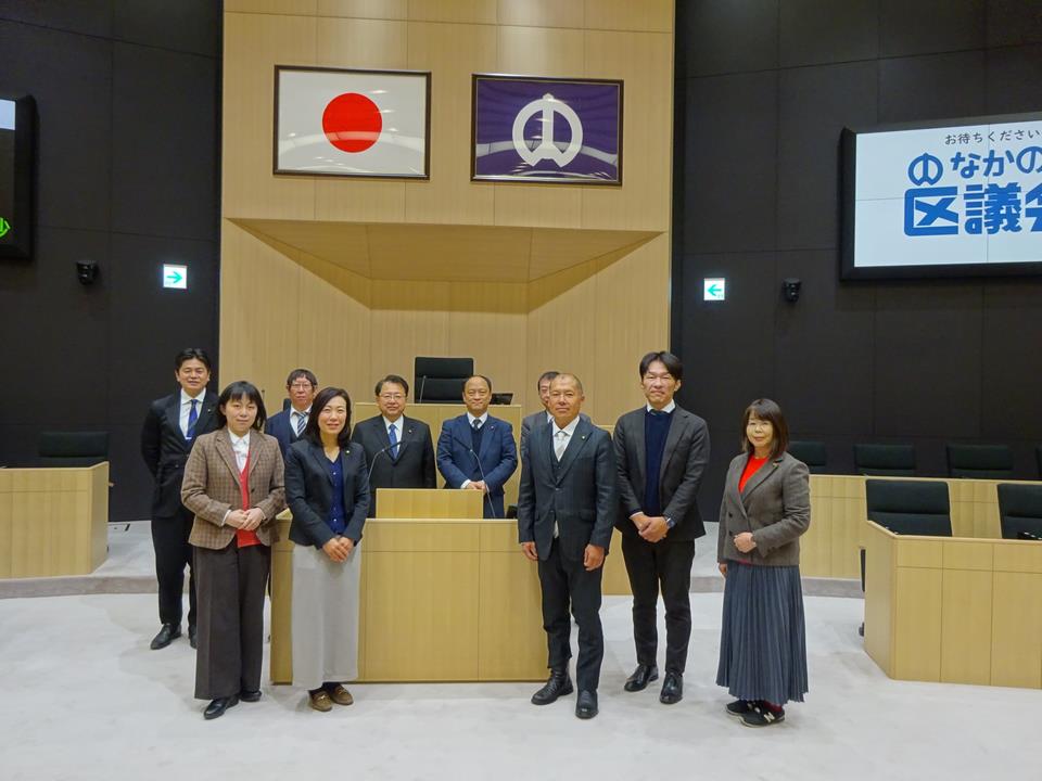 中野区視察風景2