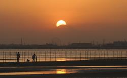 Romatisk solnedgang med en, du holder af...Vinterens soldnedgang kan specielt anbefales.