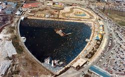 Aerial view of the Golden Beach (photographed in 1972)