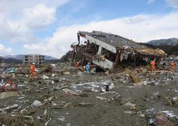 現地には震災の大きな爪痕が（陸前高田市）