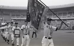 【市船野球部】平成5（1993）年7月30日、成田高校打線に得点を許さず４-０で勝利。第75回夏の甲子園初出場を果たしました。