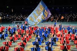 圧巻の演技を披露し、観客を魅了した市立船橋高校吹奏楽部。