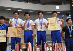 【7月】7月30日～8月1日に体操競技大会が開催され、男子団体総合で3連覇を達成しました。