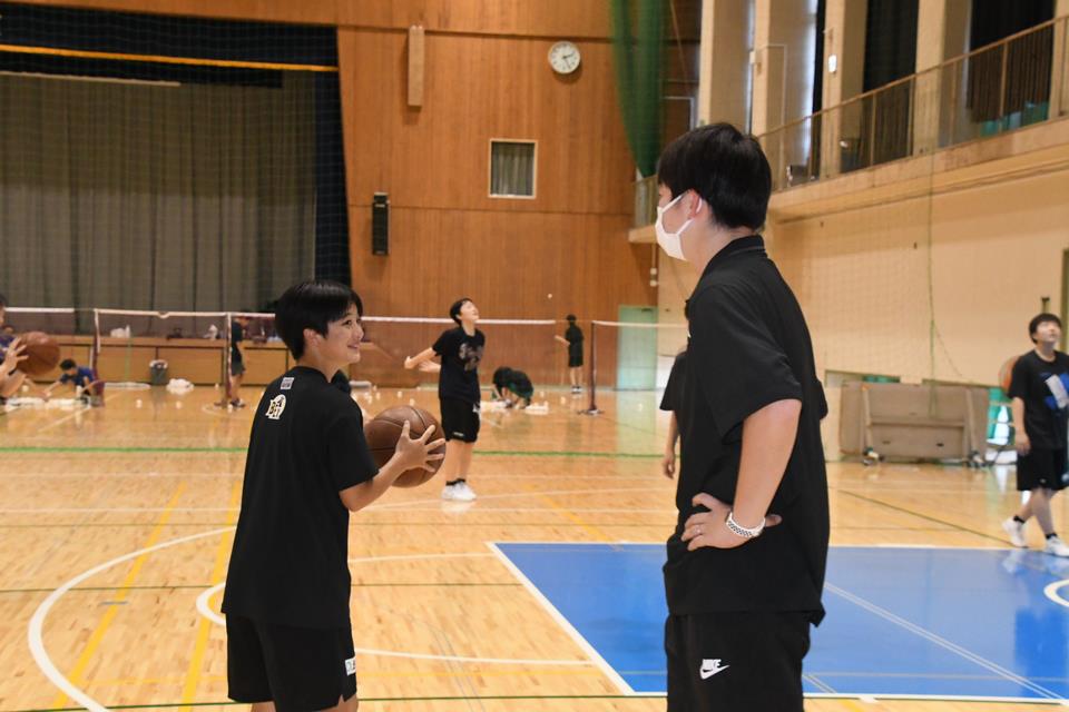 部活指導中の星野先生