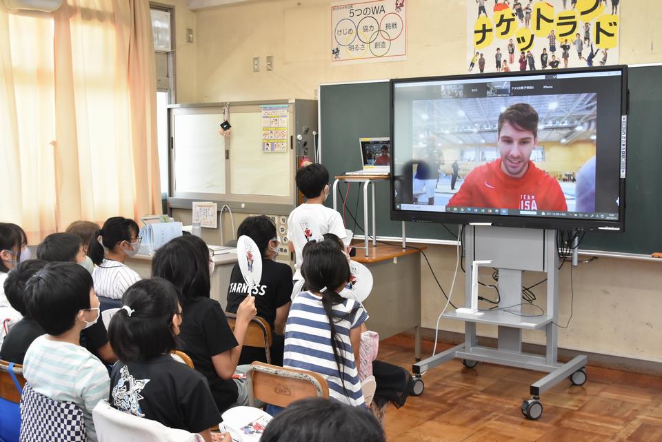 アメリカ男子交流の様子