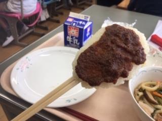 味噌の塗られた五平餅