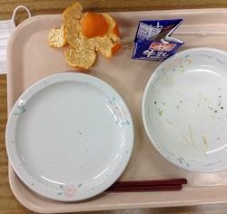 きれいに食べています!