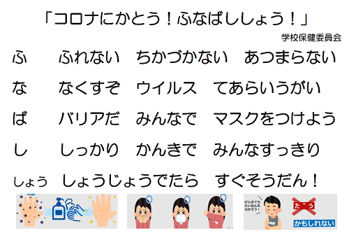 コロナにかとう!船橋小!