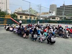 校長先生がお見送り!