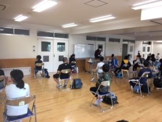 応援団による結団式!
