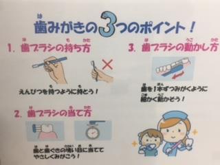 ポイントを教室に掲示