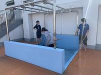 地獄の!?シャワーも準備OK!