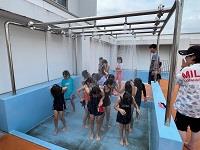 シャワーもしっかりと浴びてます!