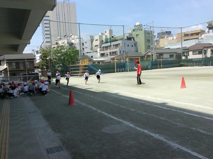 タイム測定中