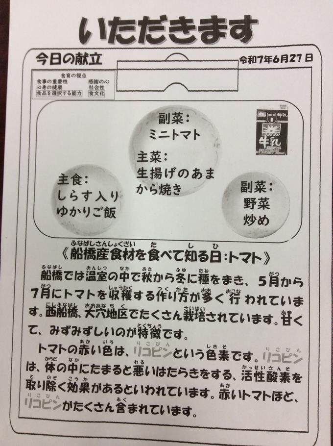 献立