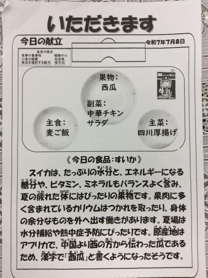 献立