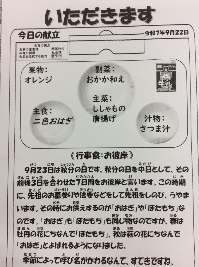 献立
