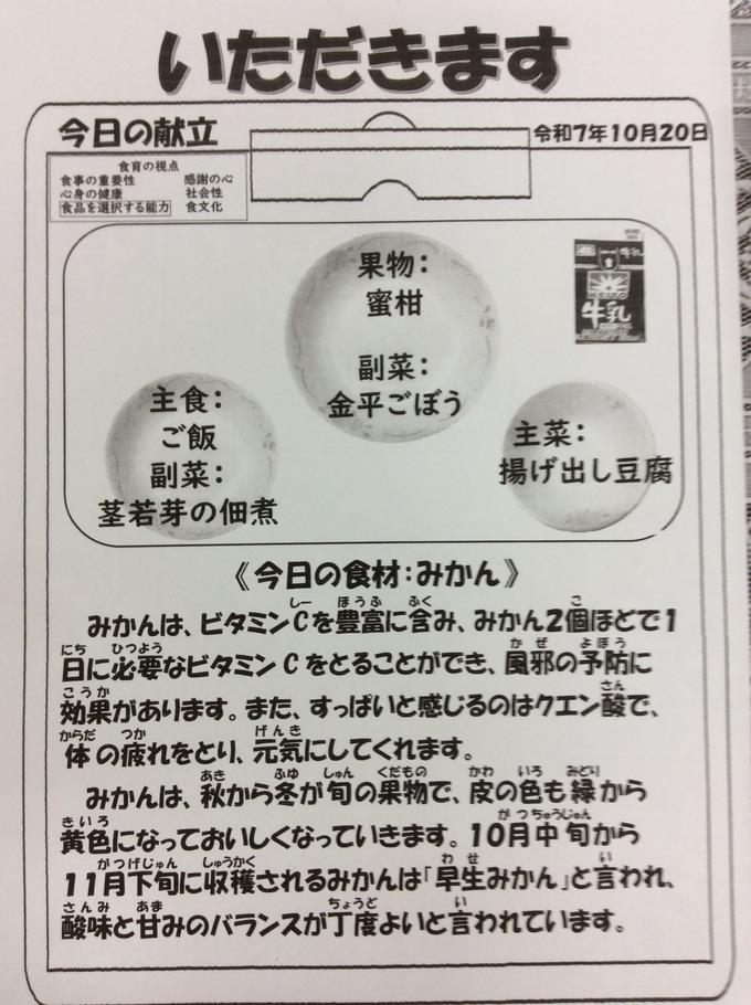献立