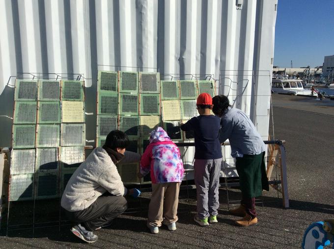 海苔の天日干し