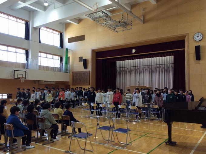 卒業式予行練習