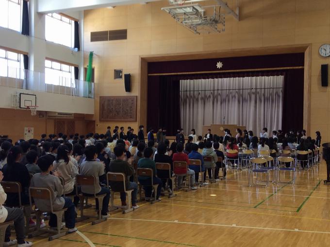 卒業式予行練習