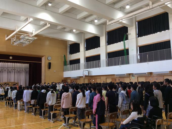 卒業式予行練習