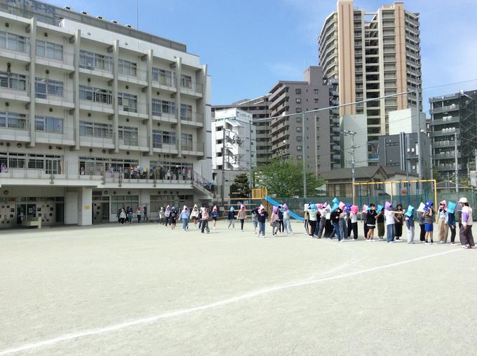 避難訓練の様子