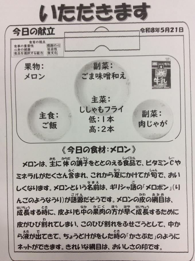 献立