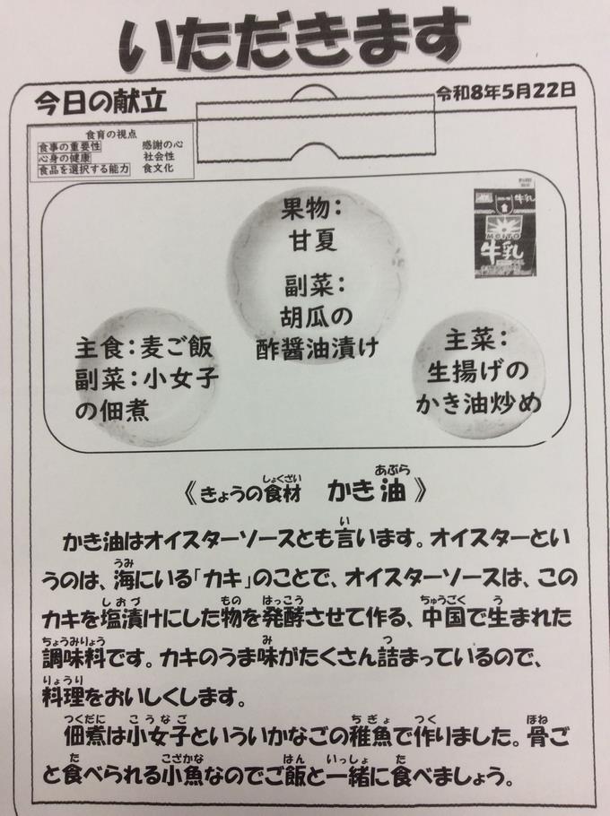 献立
