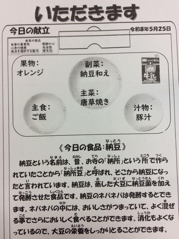 献立