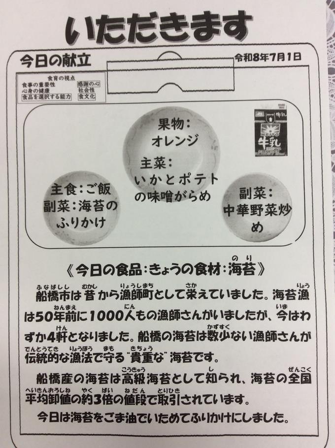 献立