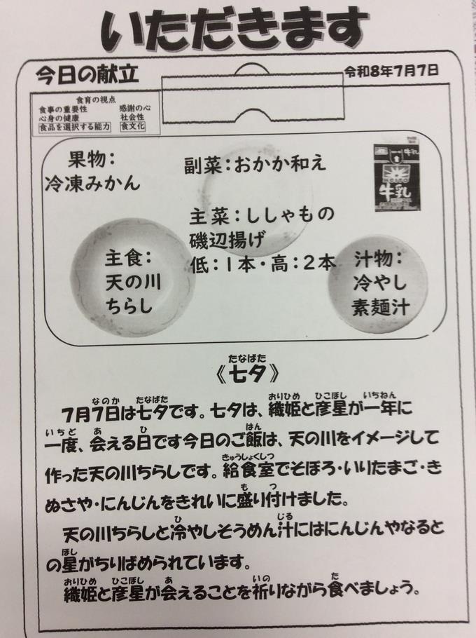 献立