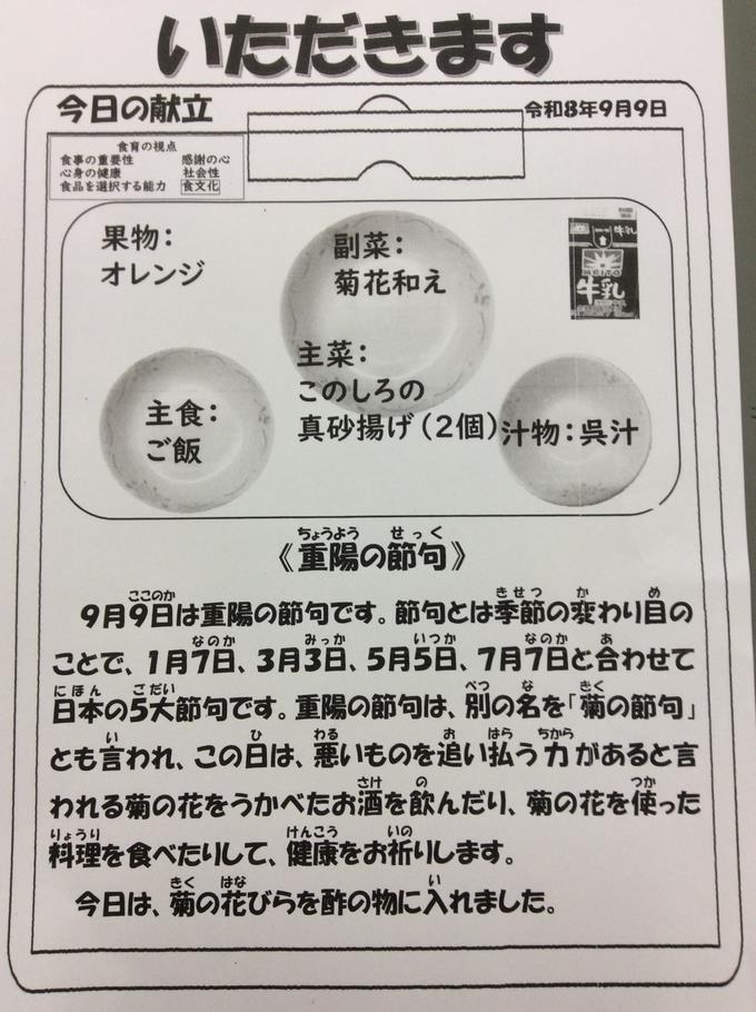 献立