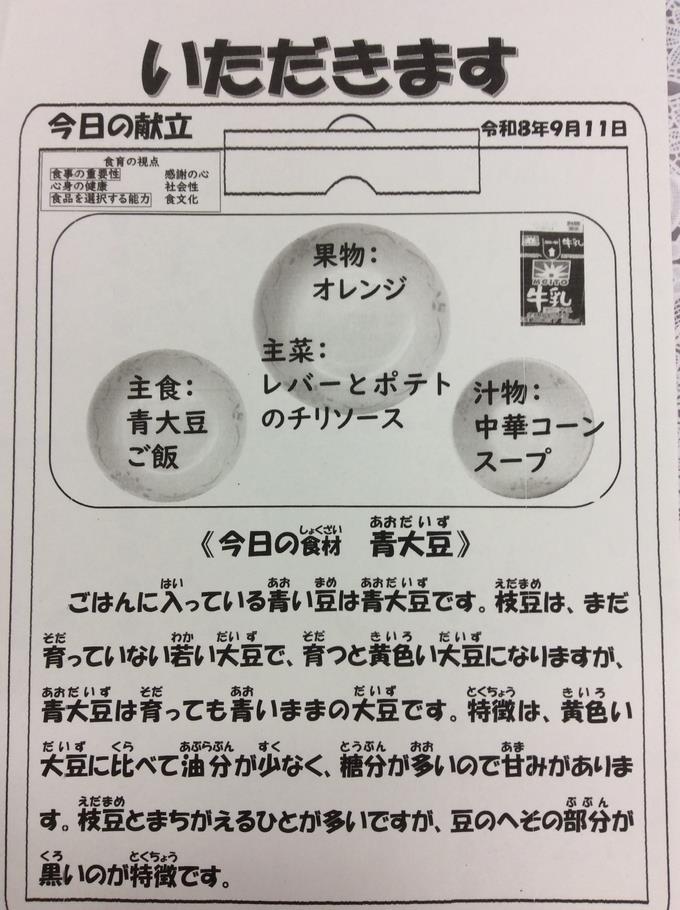 献立