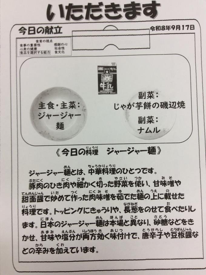 献立