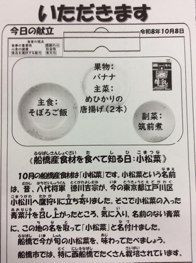 献立