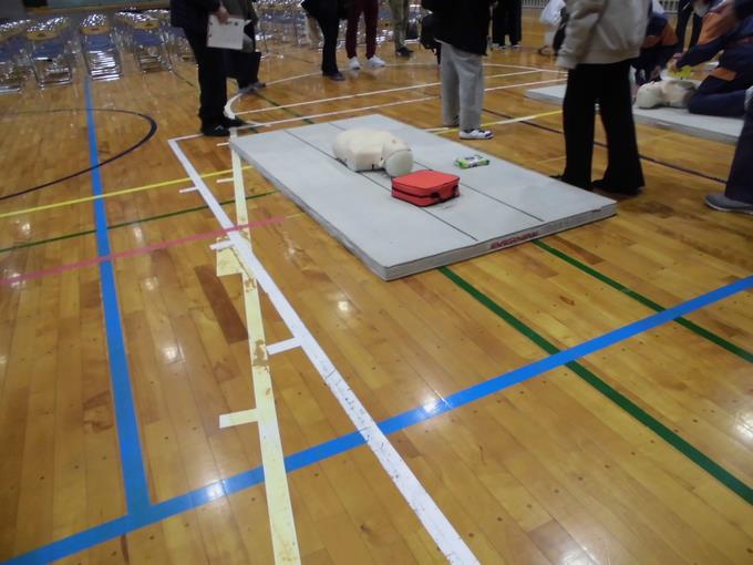 心肺蘇生法AED体験