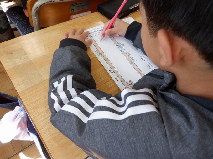 文字の書き取りの成長