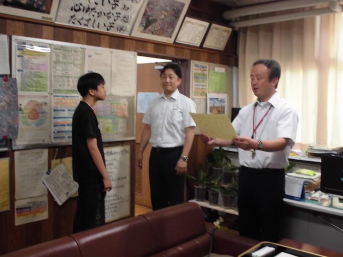 口腔衛生表彰の様子