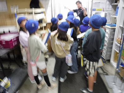 バックヤードを見学