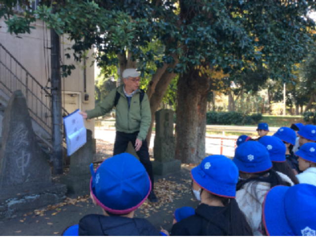諏訪神社にて庚申塔を学ぶ