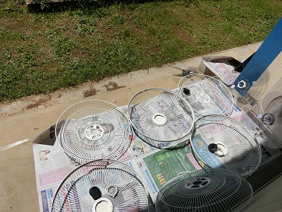 扇風機も洗ってほして