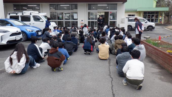 ６年生全体指導の様子