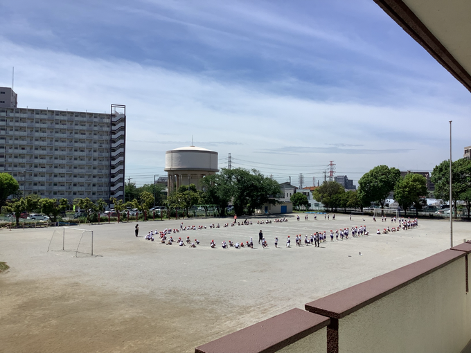 低学年隊形移動練習