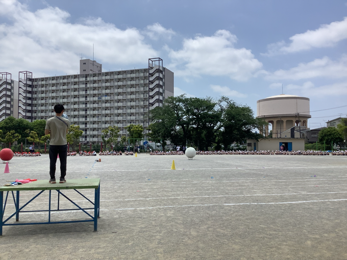 白組応援席の様子