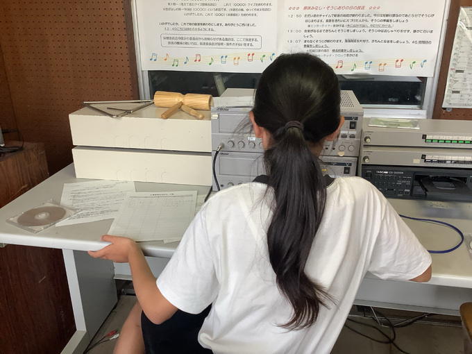 放送委員会の様子②