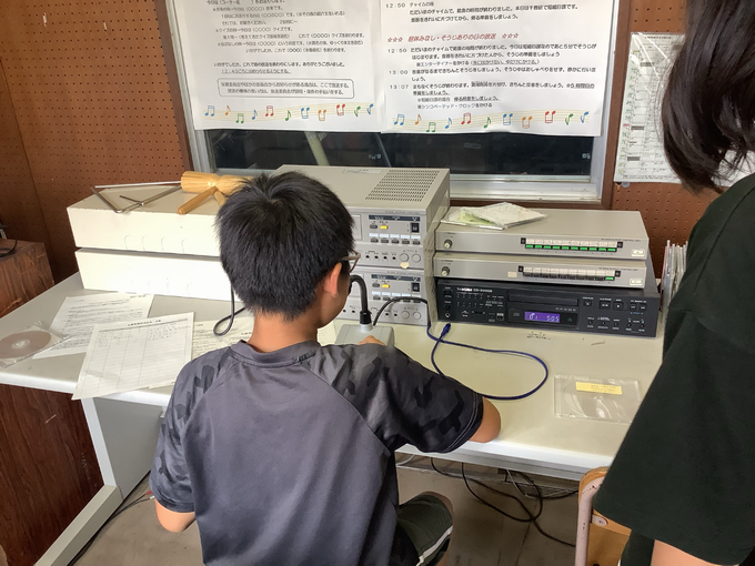 放送委員会の様子③