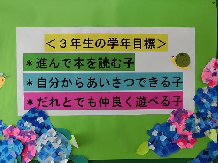 ３年生の目標
