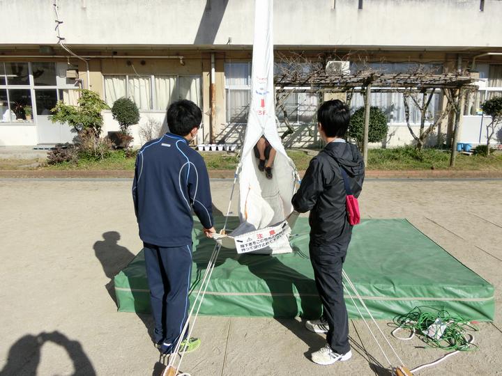 6年避難スロープ体験